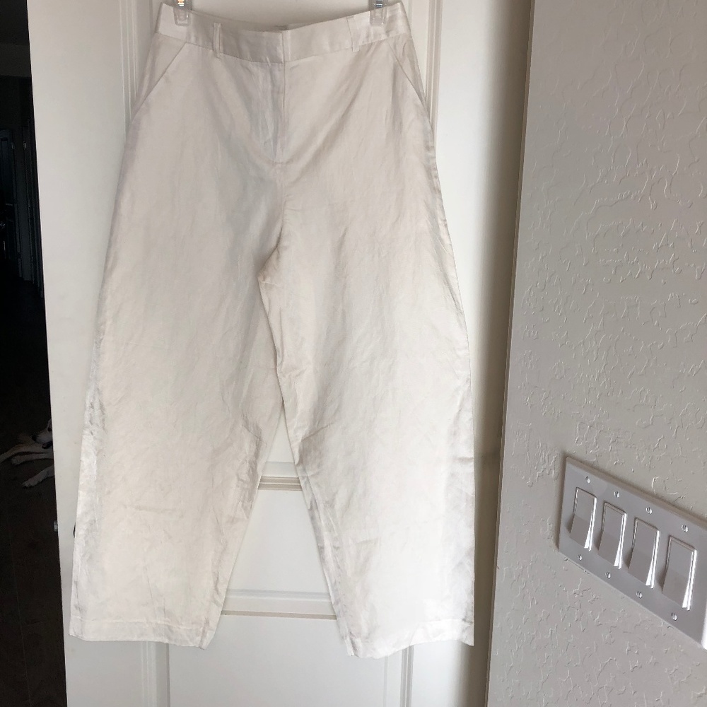 Elizabeth and James Women'  Ivory Ankle Pants NWT